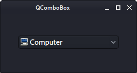 Displaying icons in QComboBox