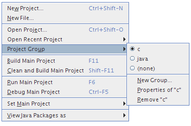 Project groups