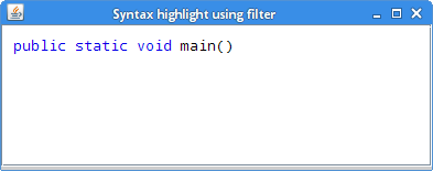 Syntax highlighting