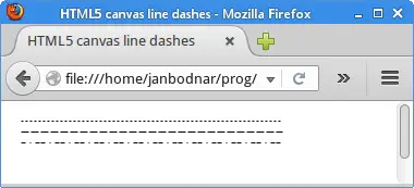 Line dashes