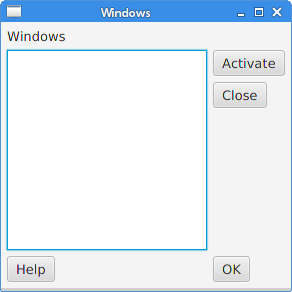 Windows layout created with a MigPane