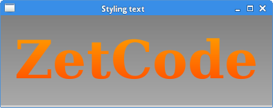 Styled Text control
