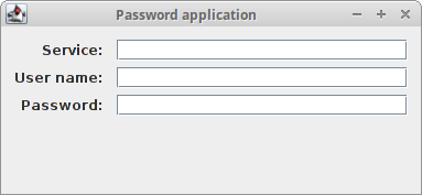 GroupLayout password example
