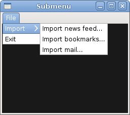 Submenu