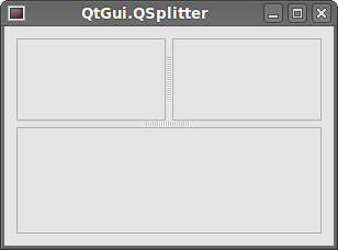 QtGui.QSplitter widget