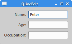 QLineEdit