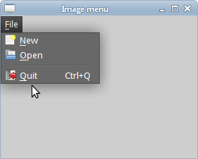 Images, shortcut and a separator