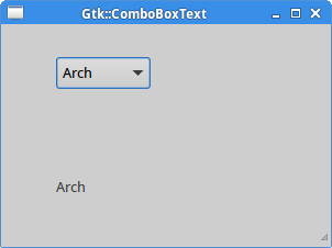 Gtk::ComboBoxText widget