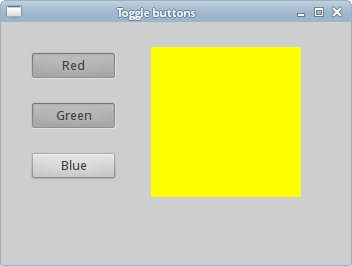 Toggle buttons