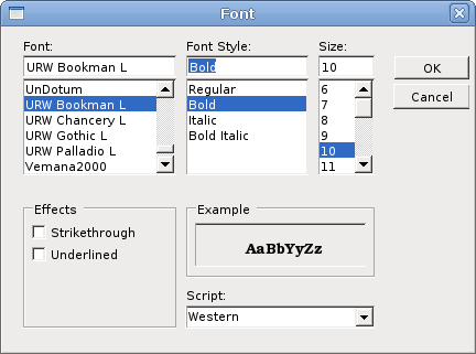 FontDialog