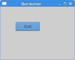 Quit button