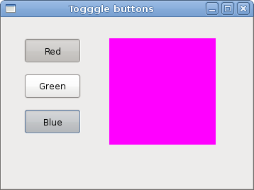 ToggleButton widget