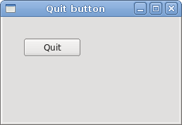 Quit button