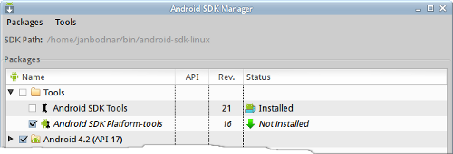 Android SDK Manager