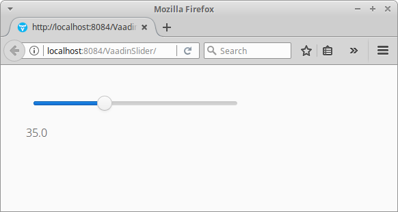 Vaadin Slider