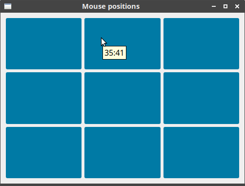 Mouse positions