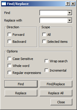 Find/Replace