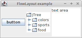 set width inside flowlayout java