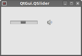 QtGui.QSlider widget