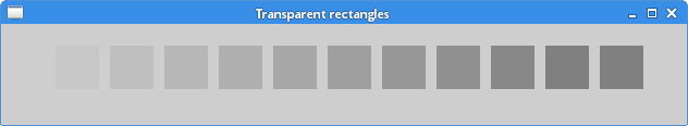 Transparent rectangles