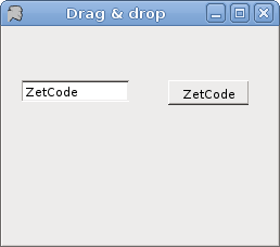 Drag & drop of text