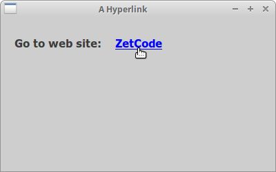 Hyperlink widget