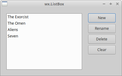 wx.ListBox widget