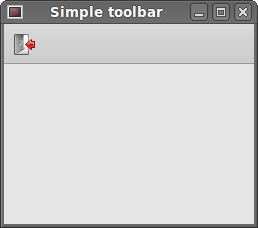 Simple toolbar