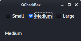 Exclusive QCheckBox