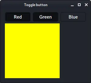 QPushButton in toggle mode